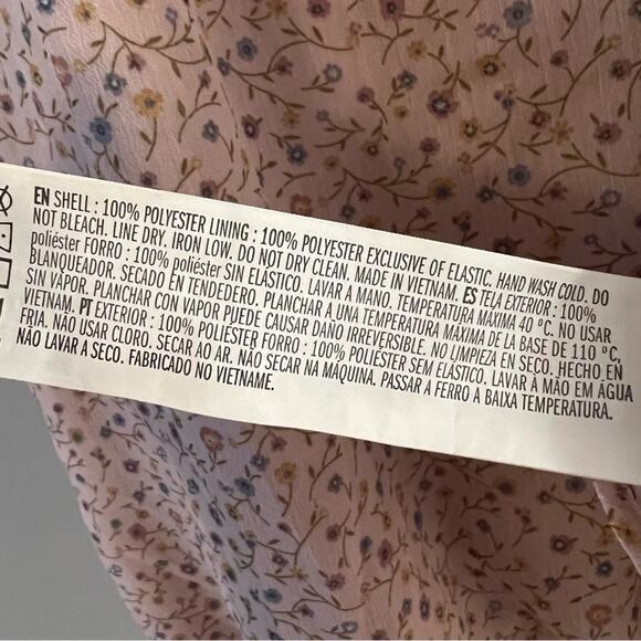 Forever 21 Chiffon Floral Mini Dress Size M - Picture 6 of 8